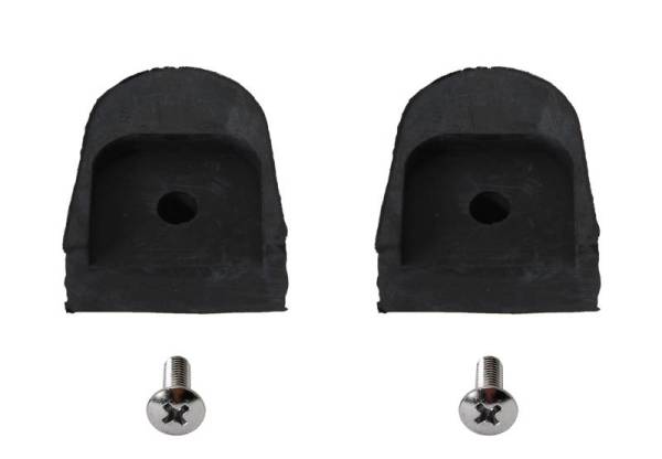 Chuck's Convertible Parts - STOP, CONVERTIBLE TOP FRAME, SET OF 2 WITH SCREWS, GHIA CONV. 1958-69 *MADE BY WCM* (1969 up to VIN 149431007)