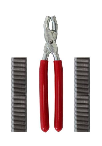 Chuck's Convertible Parts - HOG RING KIT FOR SEAT COVER INSTALL, 100 RINGS WITH PLIERS