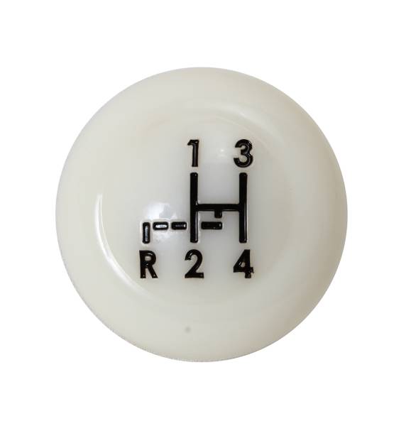 Chuck's Convertible Parts - SHIFT KNOB, 7mm WHITE WITH SHIFT PATTERN, BUG & GHIA 1961-67