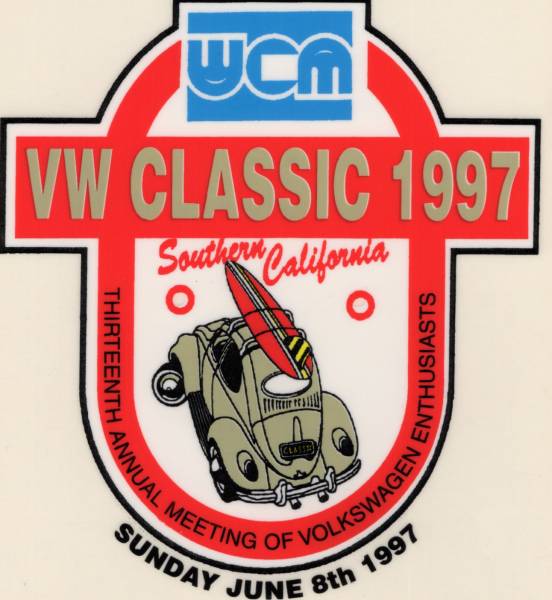 Chuck's Convertible Parts - STICKER, 1997 VW CLASSIC (Limited Stock)