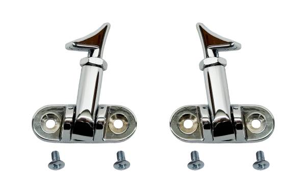 Chuck's Convertible Parts - SNAP CATCH SET, CONVERTIBLE TOP, LEFT & RIGHT WITH HOOKS & SCREWS, BUG CONV. 1950-60, GHIA CONV. 1958-71 *MADE BY WCM*