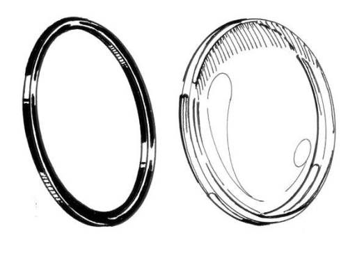 Chuck's Convertible Parts - SEAL, HEADLIGHT TO BODY *GERMAN* BUG 1946-66, BUS 1950-67 - Image 2