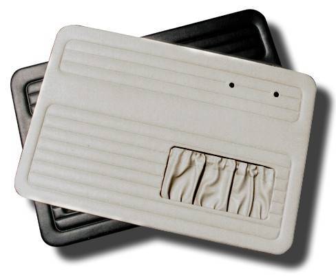 DOOR PANELS, FRONT WITH POCKETS, WHITE, BUG 1956-64