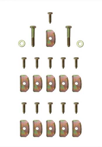 HARDWARE KIT, FLOOR PAN CHASSIS TO BODY, BUG 1954-79, GHIA 1956-74 (1 Per Side, 2 Needed Per Car)