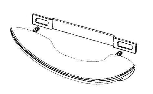 Chuck's Convertible Parts - ARMREST BRACKET, SET OF 2, BUG 1946-79, GHIA 1956-74, TYPE 3 1961-73, BUS 1950-67 *MADE IN USA BY WCM* (Nuts Part # 111-167) - Image 2