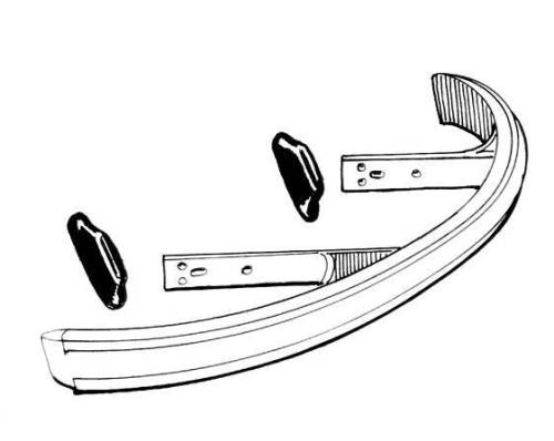 Chuck's Convertible Parts - SEALS, LOWER BUMPER BRACKET, 4 PIECES FRONT & REAR, BUG 1946-67, GHIA 1956-71 - Image 3