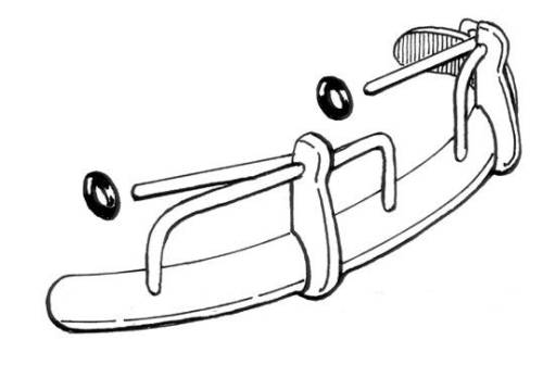 Chuck's Convertible Parts - SEALS, UPPER BUMPER BRACKET, 4 PIECES FRONT & REAR, BUG 1955-67 - Image 3