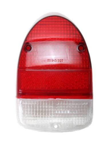 LENS, TAIL LIGHT, RED / WHITE, BUG 1968-70