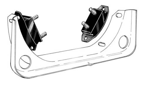Chuck's Convertible Parts - MOUNTS, TRANSMISSION BELL HOUSING, SET OF 2 *OEM BRAZIL* BUG / GHIA 1952-72, BUS 1950-67, THING, TYPE 3 1961-73 - Image 4
