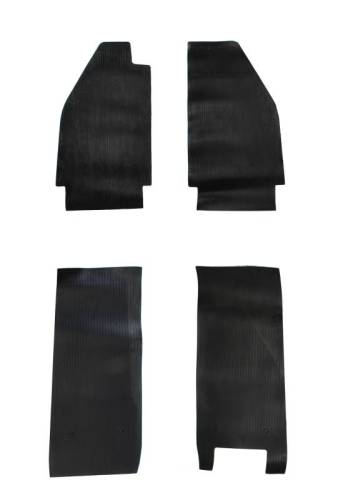 Chuck's Convertible Parts - FLOOR MAT, RUBBER, 4 PIECE SET, BUG SEDAN/CONV 1952-55 - Image 1
