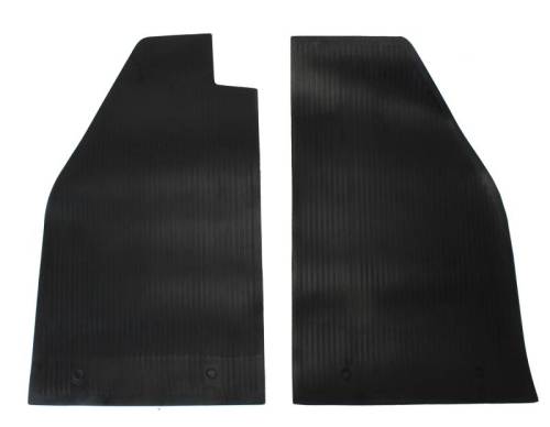Chuck's Convertible Parts - FLOOR MATS, 4 PIECE, RUBBER, BLACK, BUG SEDAN & CONV. 1956-59 - Image 2