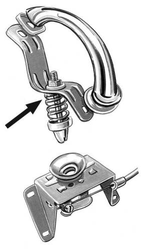 Chuck's Convertible Parts - HOOD LOCK, PIN LOCK CARRIER, BUG 1949-67 - Image 2