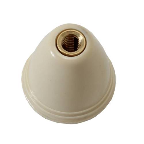 Chuck's Convertible Parts - KNOB, 5MM IVORY, LIGHT & ASHTRAY WITH BRASS INSERT, BUG 52-67, BUS 50-66, GHIA 56-66, TYPE 3 66-67 *MADE IN USA BY WCM* - Image 2
