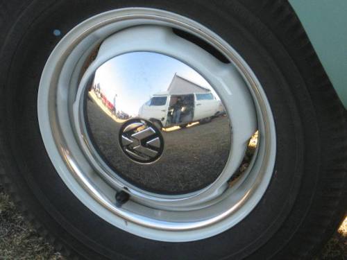 Chuck's Convertible Parts - BEAUTY RING, 14" WHEELS, STAINLESS STEEL, SET OF 4 MADE TO FIT ORIGINAL OE STEEL WHEELS - Image 2