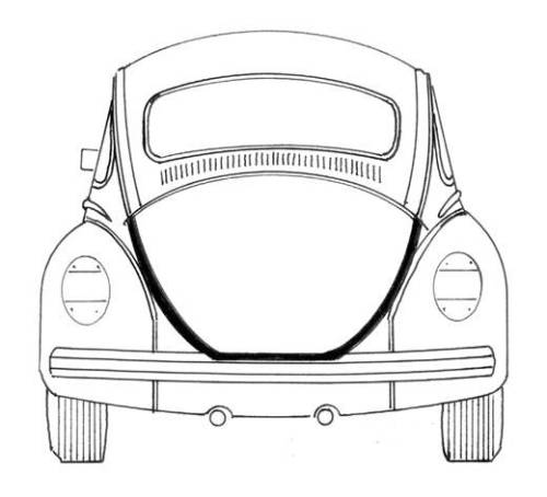 Chuck's Convertible Parts - SEAL, DECKLID, ALL BUGS 1946-79 *MADE IN USA BY WCM* - Image 3