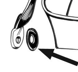 Chuck's Convertible Parts - COLLAR, SEAT BELT MOUNT, SET OF 4, BUG / GHIA / TYPE 3 1962-79 - Image 3
