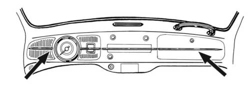 Chuck's Convertible Parts - DASH MOLDING, 3 PIECE SET WITH CLIPS *GERMAN* ALL LEFT HAND DRIVE BUG 1958-67 - Image 3