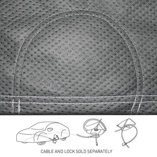 Chuck's Convertible Parts - CAR COVER, GREY ALL WEATHER 4 LAYER MATERIAL, STANDARD BUG SEDAN & CONVERTIBLE 1946-73 *MADE IN USA* - Image 4