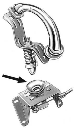 Chuck's Convertible Parts - CATCH, HOOD LOCK, BUG 1949-67 - Image 2