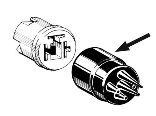 Chuck's Convertible Parts - BOOT, BRAKE LIGHT SWITCH, 3 WIRE *GERMAN* BUG / BUS / GHIA / TYPE 3 / THING 1970-79, VANAGON 80-91 (Van. Requires 2) - Image 2