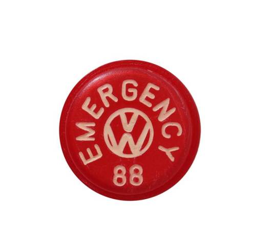 CAP, EMERGENCY SWITCH KNOB, RED, BUG 1968-77, GHIA 1968-74, TYPE 3 1968-73