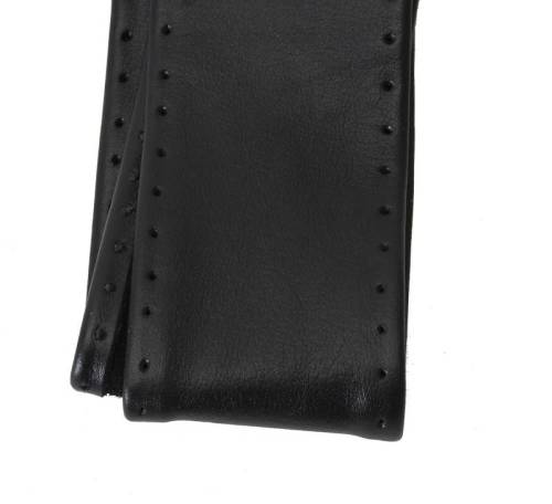 Chuck's Convertible Parts - LEATHER STEERING WHEEL COVER, BLACK, BUG / GHIA /TYPE 3 - Image 2