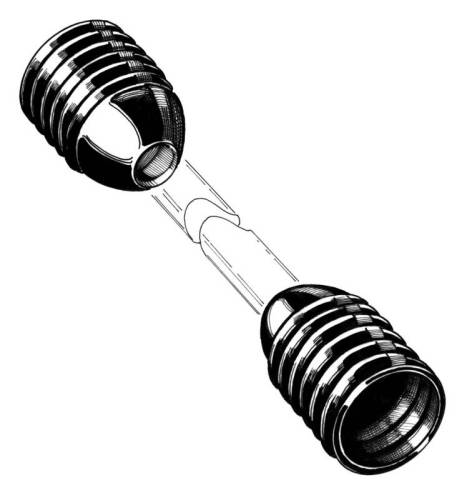 Chuck's Convertible Parts - STEERING SHAFT BOOTS SET OF 2 *GERMAN* BUG SUPER BEETLE 1971-74 - Image 2