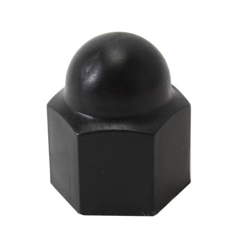 Chuck's Convertible Parts - CAP, LUG NUTS, 19 mm BLACK SET OF 4 FOR SPORT WHEELS, BUG 1972-79, GHIA 1972-74, TYPE 3 1972-73 *MADE BY WCM* - Image 2