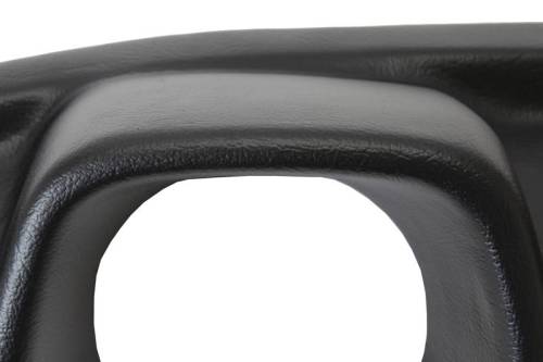 Chuck's Convertible Parts - DASH TOP COVER, BLACK FORMED PLASTIC INCLUDES ADHESIVE, BUG SUPER BEETLE 1973-79 - Image 2