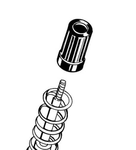 Chuck's Convertible Parts - FRONT STRUT COVERS, BLACK PLASTIC, BUG SUPER BEETLE 1971-79, VANAGON 1980-91 - Image 2