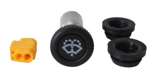 Chuck's Convertible Parts - WASHER BOTTLE KIT, COMPLETE WITH BOTTLE, HOSE, & SOLENOID, BUG SUPER BEETLE 1971-79 - Image 2