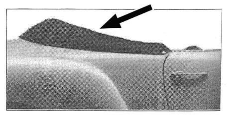 BOOT, CONVERTIBLE TOP, BLACK CANVAS *MADE IN USA* GHIA 1958-69 1/2 (1969 up to VIN 149431007)