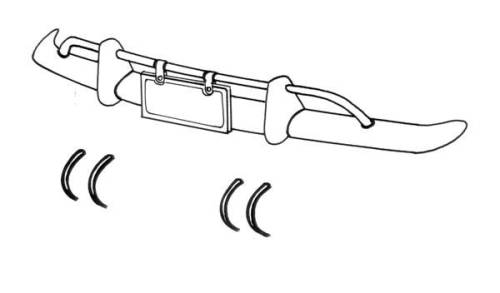 Chuck's Convertible Parts - SEALS, BUMPER GUARDS, 8 PIECES, FRONT & REAR, GHIA 1956-71 *MADE IN USA BY WCM* - Image 3