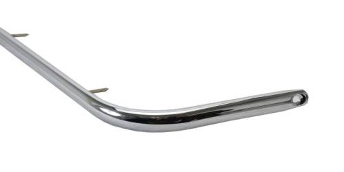 Chuck's Convertible Parts - CHROME MOLDING, CONVERTIBLE TOP 4 PIECE SET, GHIA CONV. 1958-59 *MADE BY WCM* - Image 2
