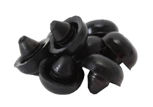 Chuck's Convertible Parts - STOPS, DOOR GLASS ANTI-RATTLE, SET OF 8, ALL GHIA 1956-74 (1960-74 Require 2 sets) *MADE BY WCM* - Image 2