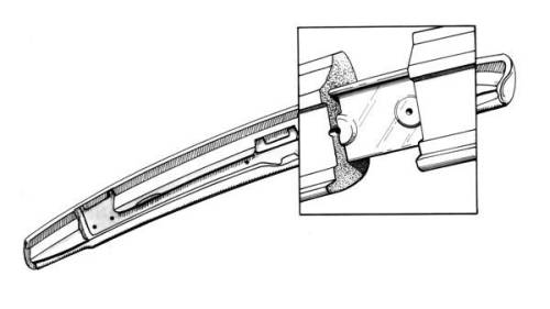 Chuck's Convertible Parts - FRONT HEADER BOW, METAL REINFORCED, GHIA CONV. 69-1/2 - 74 (1969 from VIN # 149431008) *MADE IN USA BY WCM* - Image 3