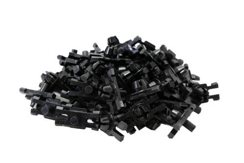 Chuck's Convertible Parts - CLIP, SIDE BODY MOLDING, BLACK PLASTIC SET OF 52 *GERMAN* GHIA 1956-74 (Clip also for interior door molding) - Image 2