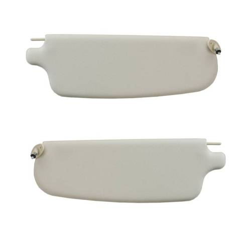 SUNVISORS,WHITE VINYL, ALL GHIA 1965-74