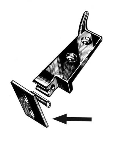 Chuck's Convertible Parts - CLIP MOUNT, REAR SEAT, GHIA CONV. 1969 1/2-74 (Clip Part # 141-589A) - Image 2