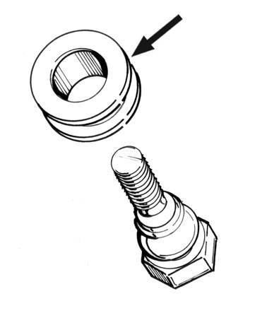 Chuck's Convertible Parts - CONVERTIBLE LOWER GUIDE BUSHING, SET OF 2, GHIA CONV. 1958-74 *MADE BY WCM* - Image 3
