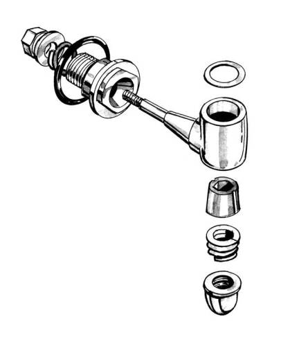 Chuck's Convertible Parts - MIRROR MOUNTING HARDWARE, BUG CONV. 1968-79 *MADE BY WCM* (Seal Part # 311-101 sold separately) - Image 2
