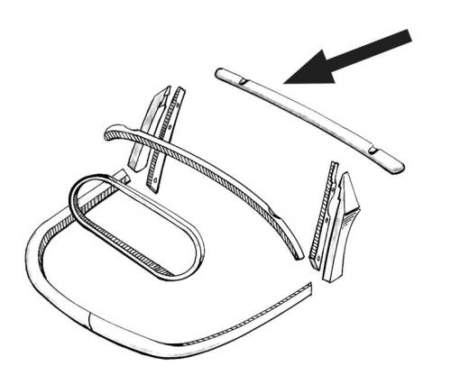 Chuck's Convertible Parts - HEADER BOW, ABOVE FRONT WINDOW, WOOD,  BUG CONV. 1957-64 *MADE IN USA* - Image 5