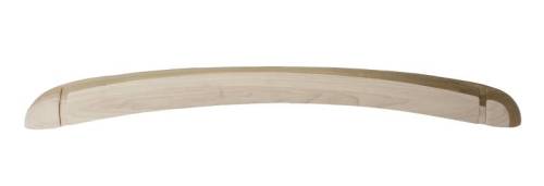 Chuck's Convertible Parts - HEADER BOW, ABOVE FRONT WINDOW, WOOD, BUG CONV. 1965-67 *MADE IN USA* - Image 1