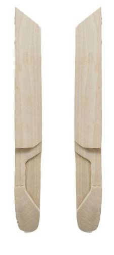 BOW, INSIDE QUARTER FACING, WOOD LEFT & RIGHT, BUG CONV. 1952-60 *MADE IN USA*