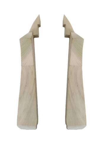 Chuck's Convertible Parts - BOW, OUTSIDE QUARTER FACING, WOOD LEFT & RIGHT, BUG CONV. 1961-71 *MADE IN USA* - Image 1