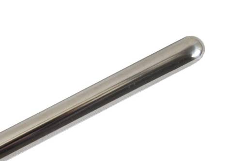 Chuck's Convertible Parts - DOOR MOLDING, INTERIOR STAINLESS 5 PIECE SET WITH CLIPS, BUG CONV. 1966 (This set is for cars with 2 armrests, if you only have 1 use Part # 113-311C) - Image 2