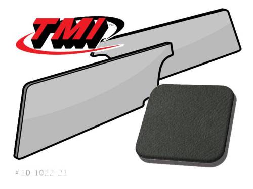 Chuck's Convertible Parts - REAR KICK PANELS, DARK GREY VINYL, BUG CONV. 1956-59 (Close-Out, Last Pair) - Image 2