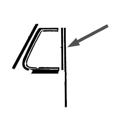 Chuck's Convertible Parts - WINDOW FELT CHANNEL, LEFT & RIGHT, 33.5" OEM STYLE, BUG CONVERTIBLE 1953-79 *MADE BY WCM* - Image 3