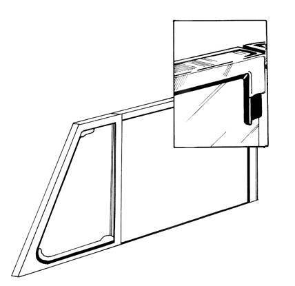 Chuck's Convertible Parts - SEAL, DOOR GLASS TO FRAME WITH MOLDED CORNER, BUG CONV. 1950-79 *MADE IN USA BY WCM* - Image 3