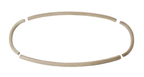 Chuck's Convertible Parts - INSERT, REAR WINDOW FRAME, 4  PIECE WOOD, BUG CONV. 1963-75 1/2 (Glue into Frame with Silicone Part # 1703) *MADE IN USA* - Image 1